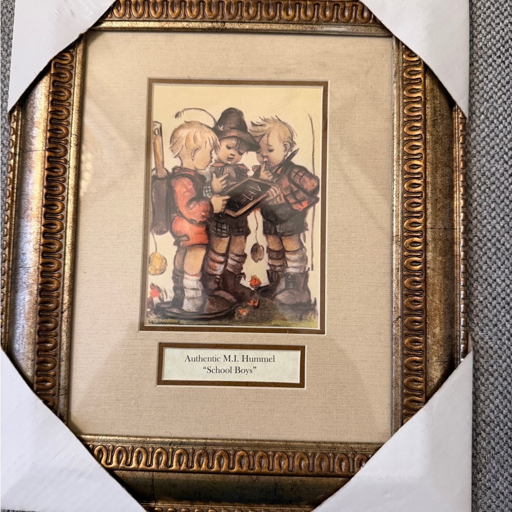 vintage framed prints featuring classic artwork based on the Hummel designs - Picture 2 of 7